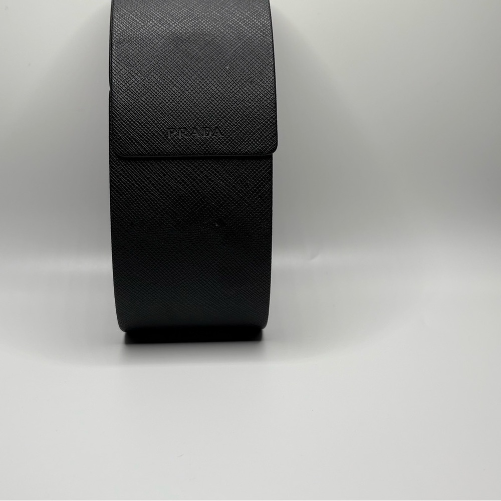 Prada Textured Black Glasses Case
